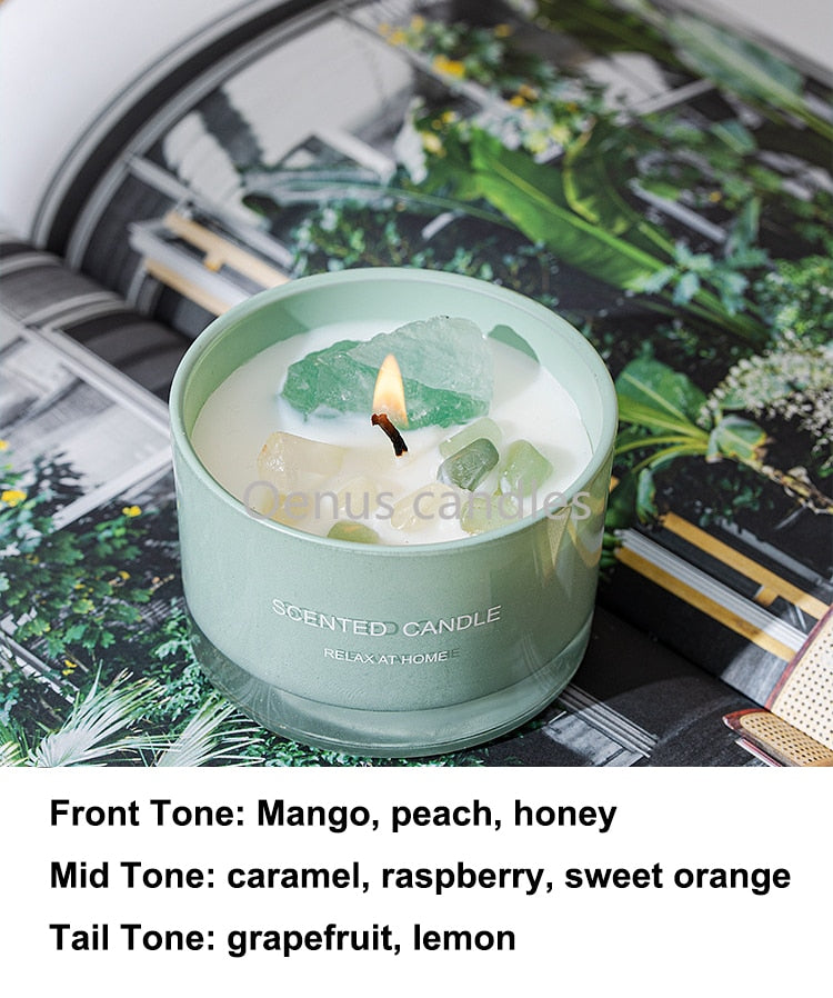 Real Stone Decorative Candle