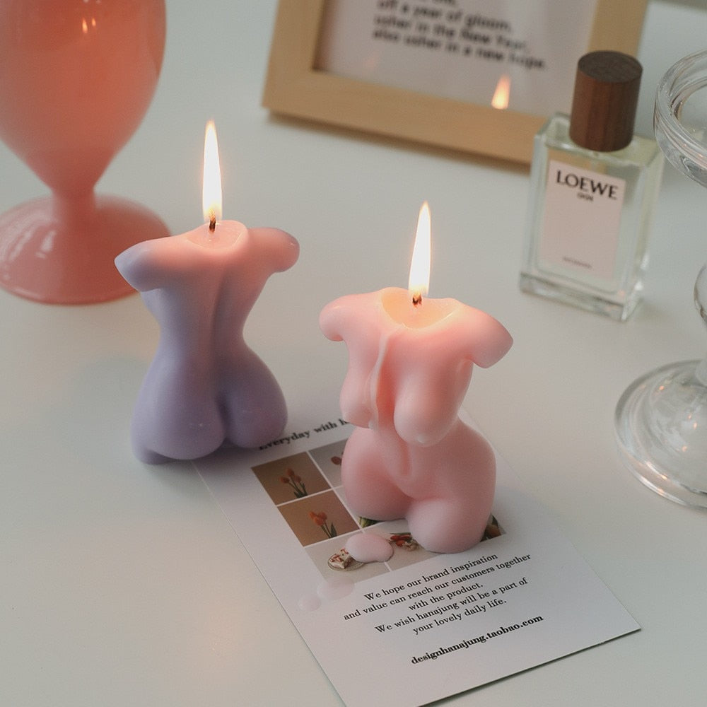 Curvy Female Body Decorative Candle