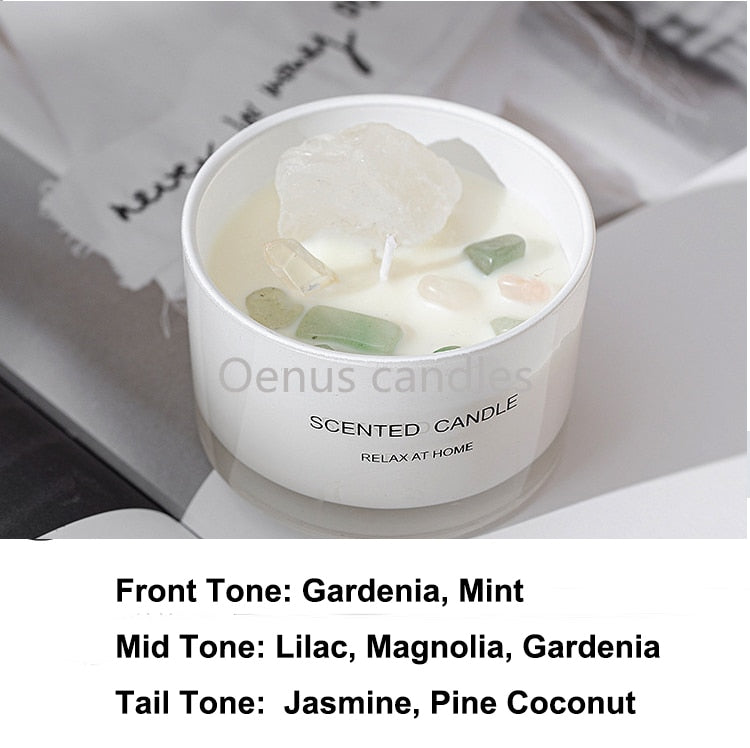 Real Stone Decorative Candle