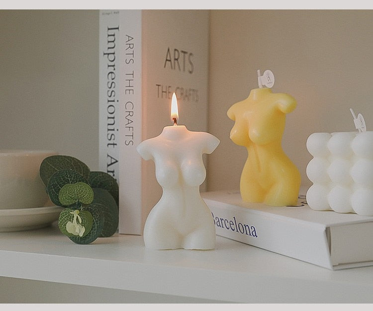 Curvy Female Body Decorative Candle